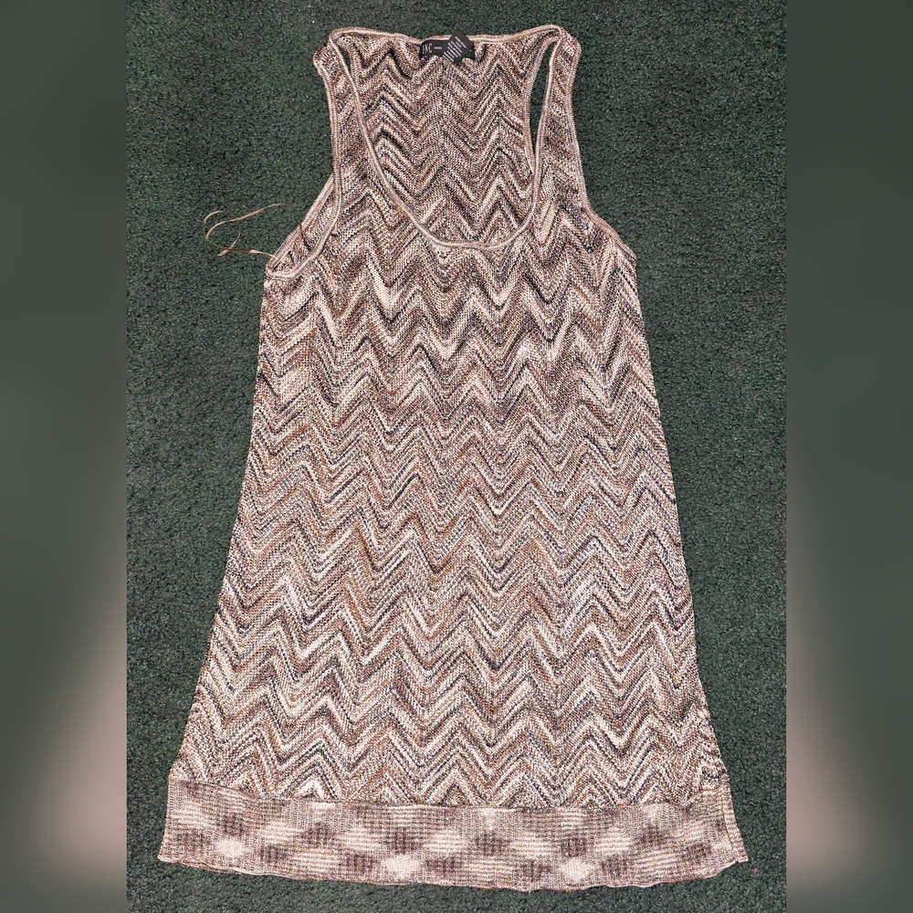I.N.C. Chevron Patterned Sleeveless    Tank Sweater